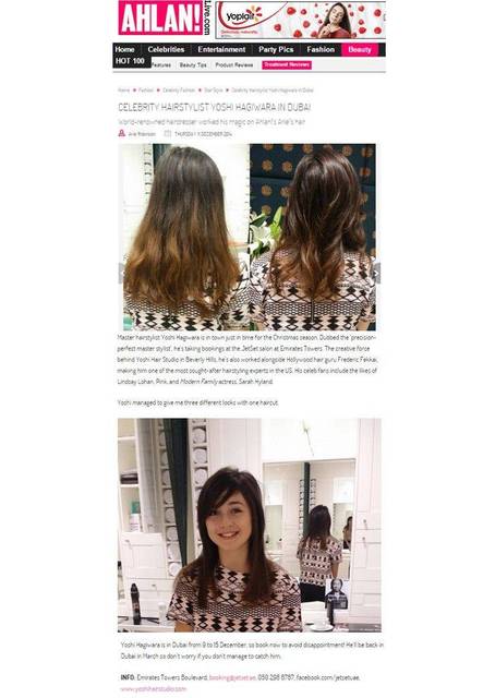 Ahlan! Live article on Yoshi in Dubai